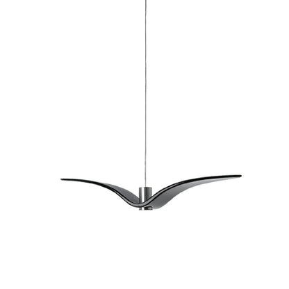 Pendant Lamp Modern Bird Wing Design with Integrated LED and Adjustable Height