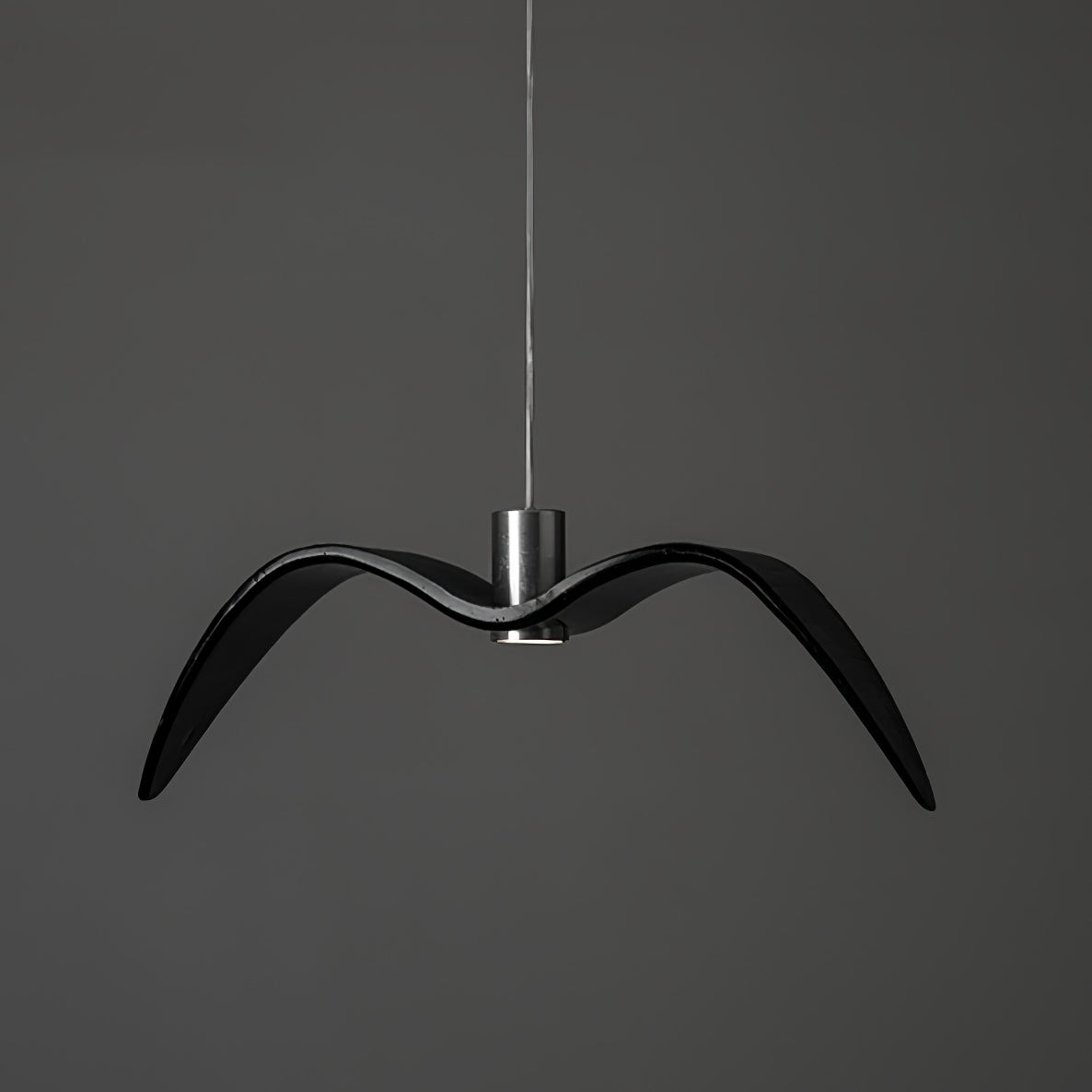 Pendant Lamp Modern Bird Wing Design with Integrated LED and Adjustable Height