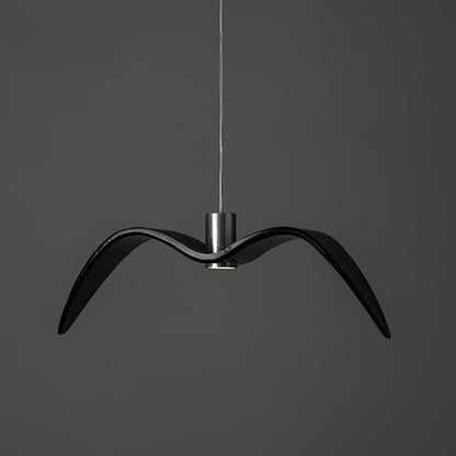 Pendant Lamp Modern Bird Wing Design with Integrated LED and Adjustable Height