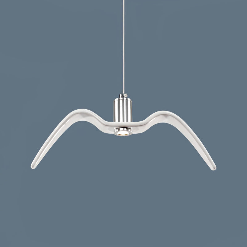 Pendant Lamp Modern Bird Wing Design with Integrated LED and Adjustable Height