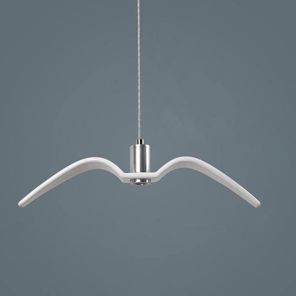 Pendant Lamp Modern Bird Wing Design with Integrated LED and Adjustable Height
