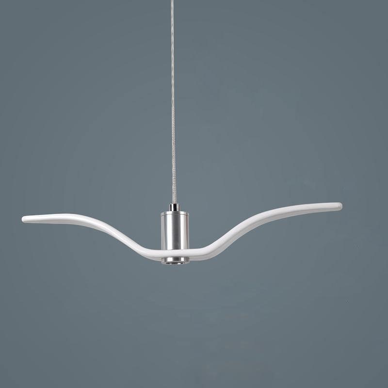 Pendant Lamp Modern Bird Wing Design with Integrated LED and Adjustable Height