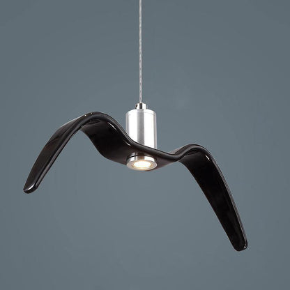 Pendant Lamp Modern Bird Wing Design with Integrated LED and Adjustable Height