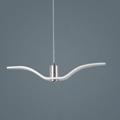 Pendant Lamp Modern Bird Wing Design with Integrated LED and Adjustable Height