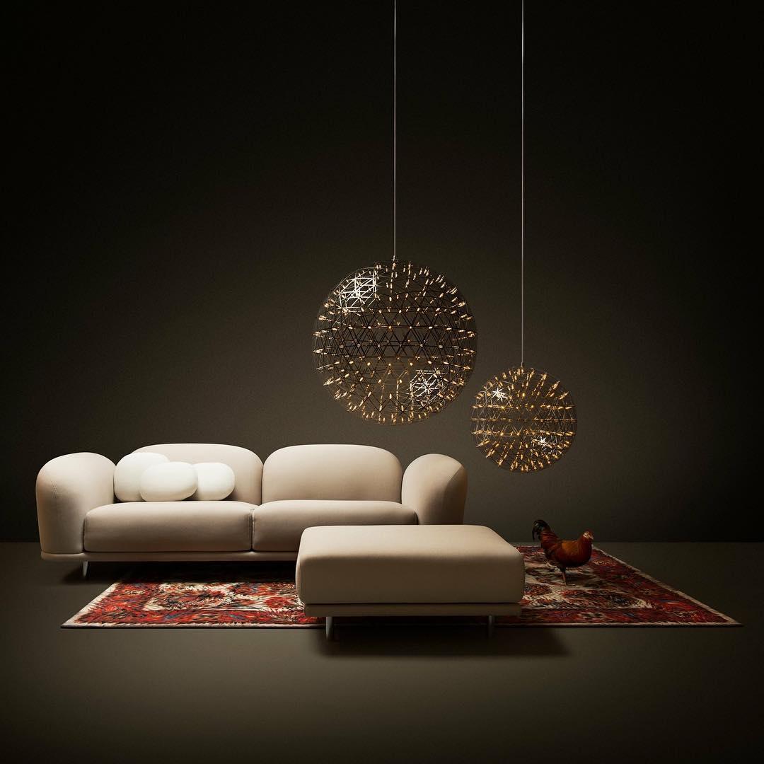 Pendant Lamp Modern Geometric Globe with Integrated LED Sparkling Sphere