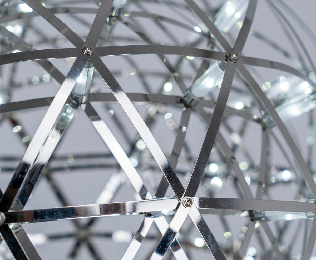 Pendant Lamp Modern Geometric Globe with Integrated LED Sparkling Sphere