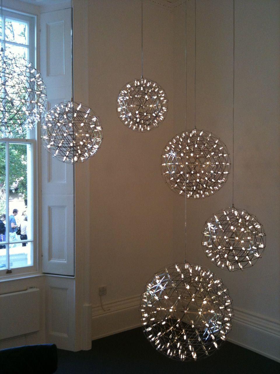 Pendant Lamp Modern Geometric Globe with Integrated LED Sparkling Sphere