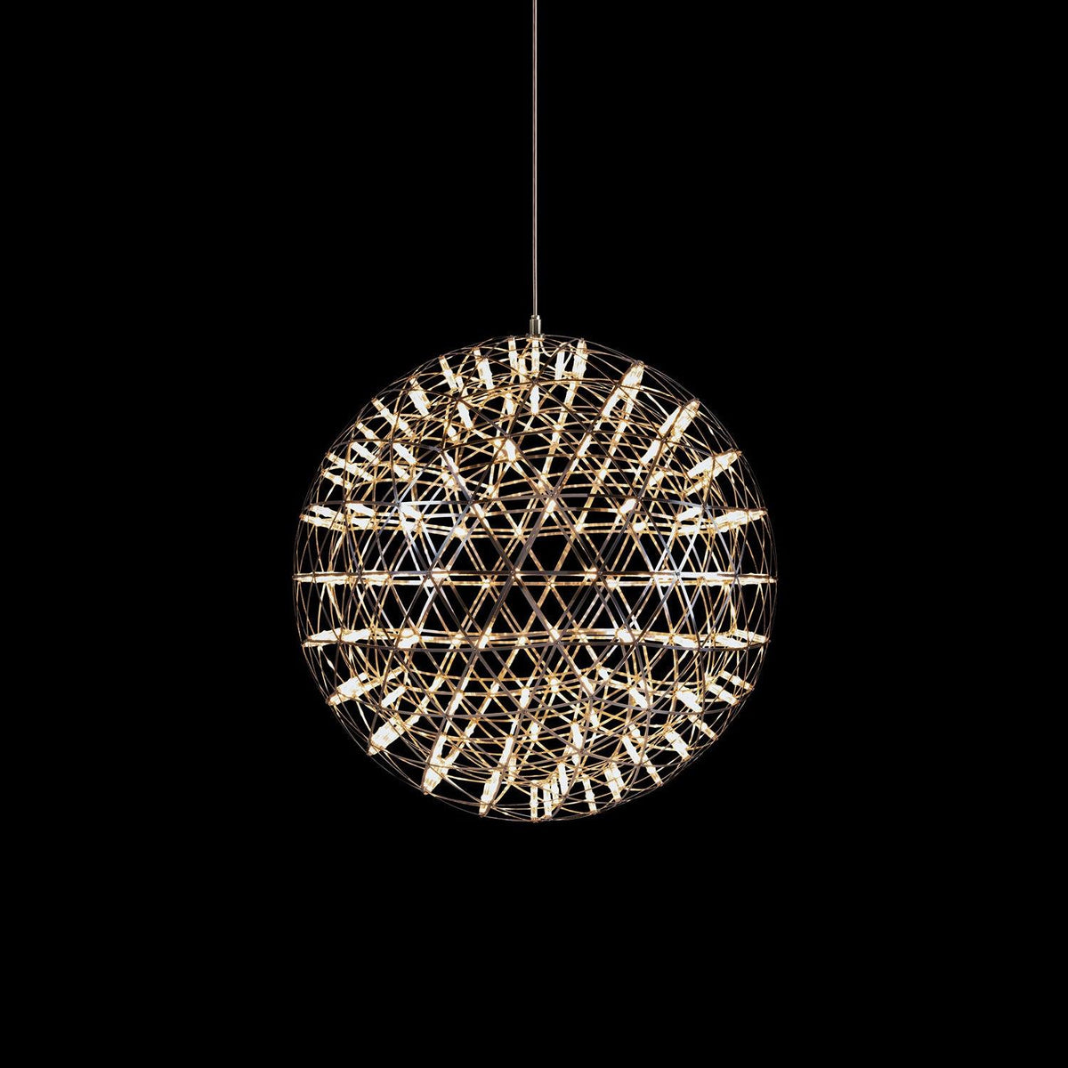 Pendant Lamp Modern Geometric Globe with Integrated LED Sparkling Sphere