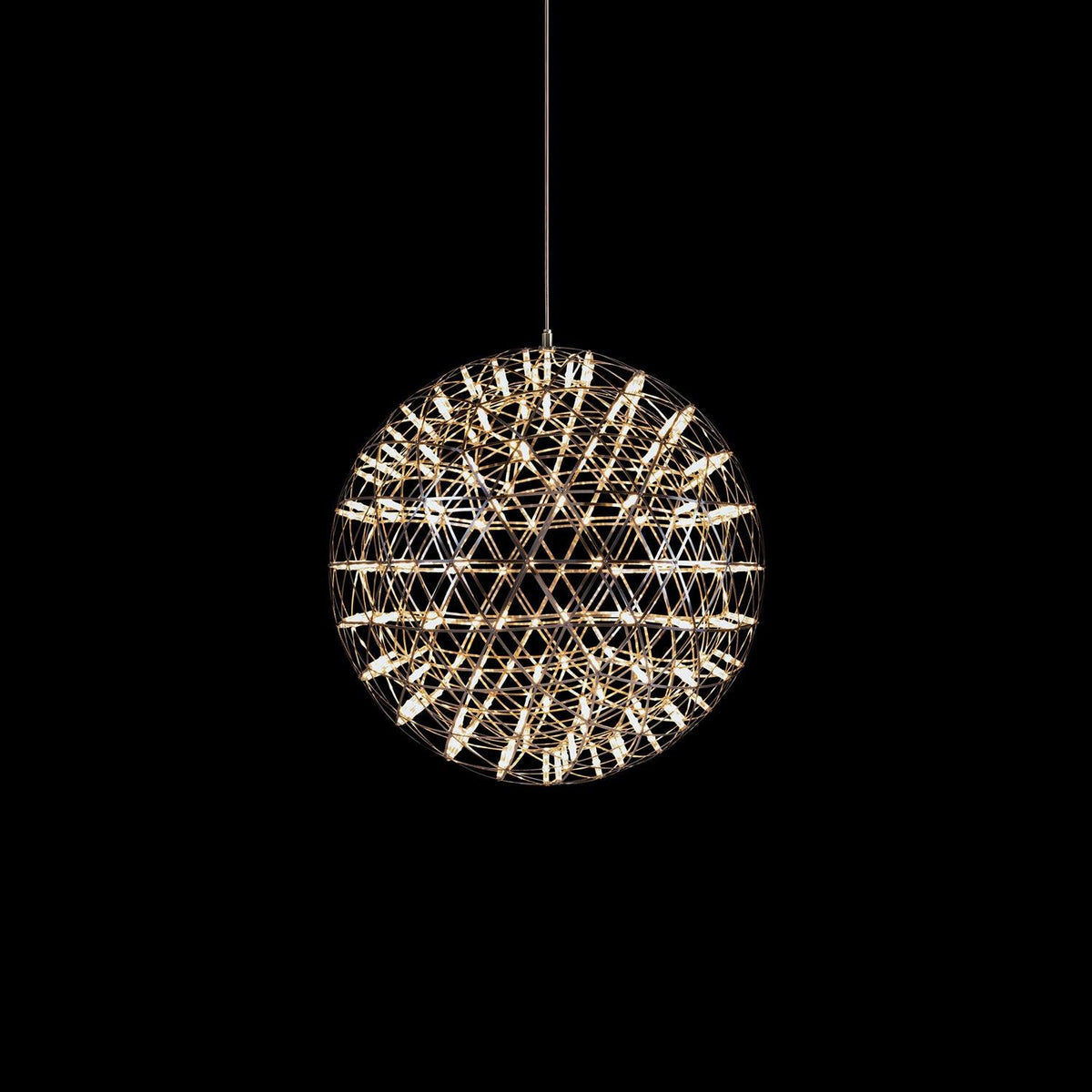 Pendant Lamp Modern Geometric Globe with Integrated LED Sparkling Sphere