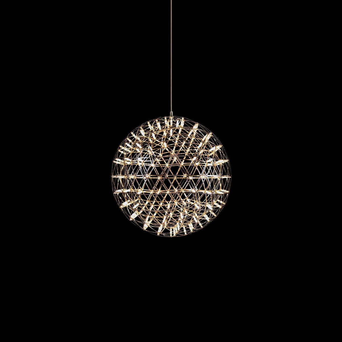 Pendant Lamp Modern Geometric Globe with Integrated LED Sparkling Sphere