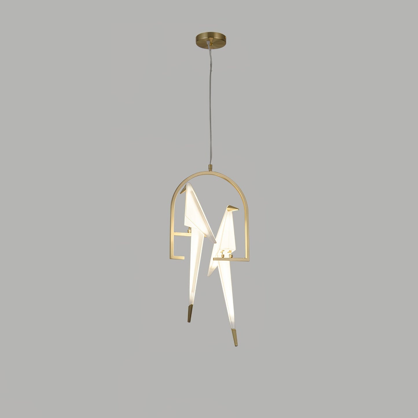 Pendant Lamp Modern Origami Bird Design with Integrated LED
