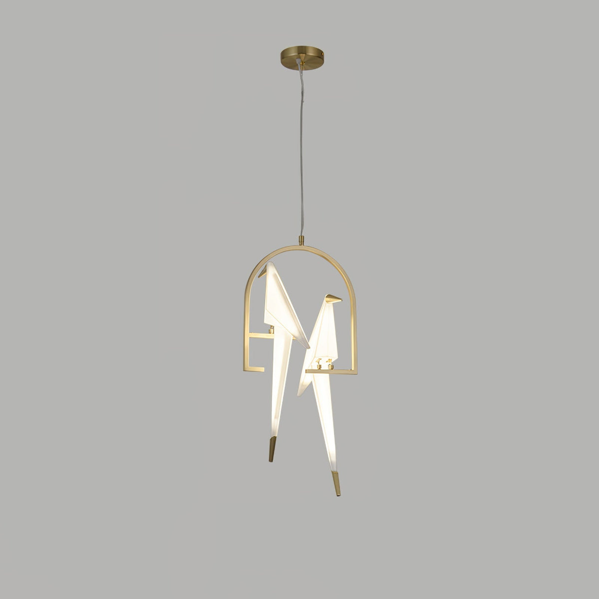 Pendant Lamp Modern Origami Bird Design with Integrated LED