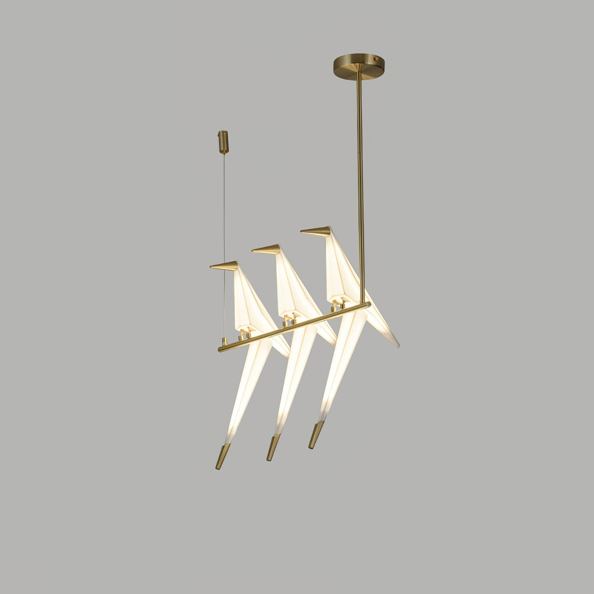 Pendant Lamp Modern Origami Bird Design with Integrated LED