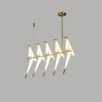 Pendant Lamp Modern Origami Bird Design with Integrated LED