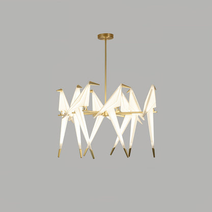 Pendant Lamp Modern Origami Bird Design with Integrated LED