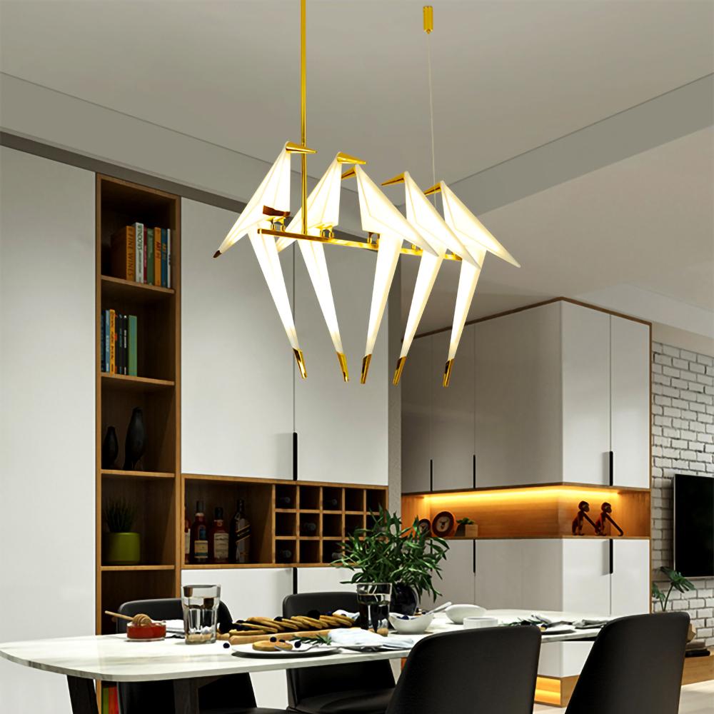 Pendant Lamp Modern Origami Bird Design with Integrated LED