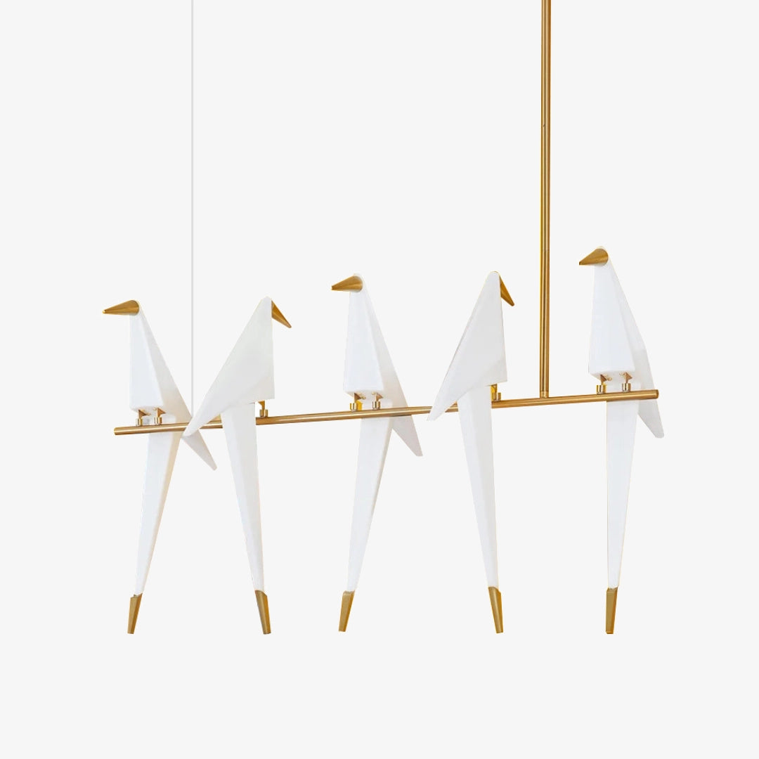 Pendant Lamp Modern Origami Bird Design with Integrated LED