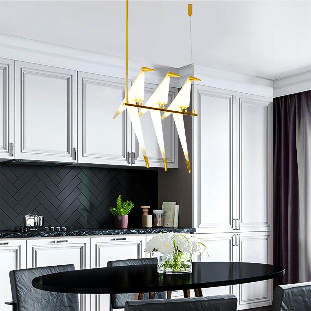 Pendant Lamp Modern Origami Bird Design with Integrated LED