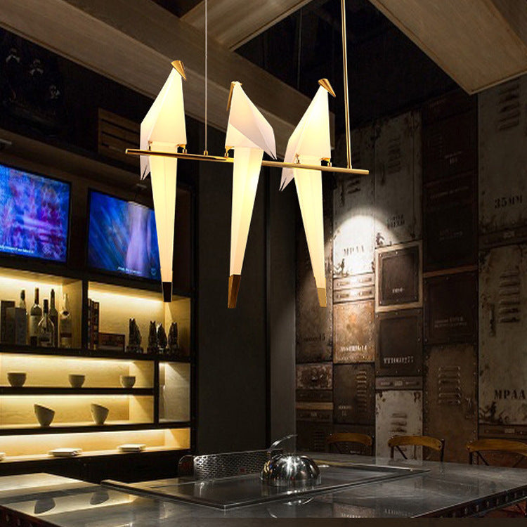 Pendant Lamp Modern Origami Bird Design with Integrated LED