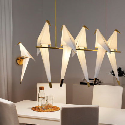 Pendant Lamp Modern Origami Bird Design with Integrated LED