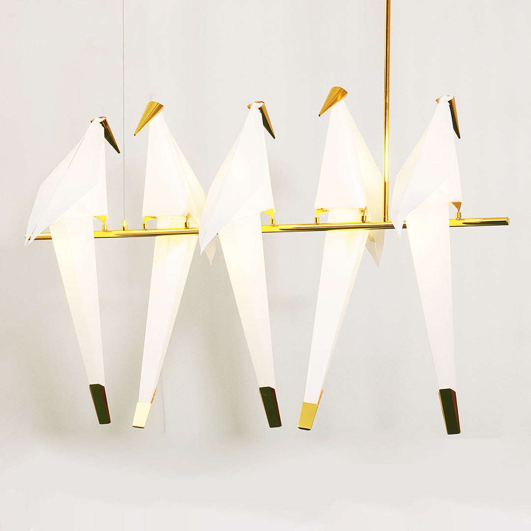 Pendant Lamp Modern Origami Bird Design with Integrated LED
