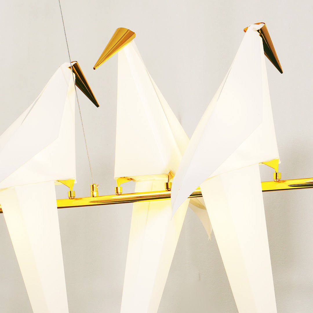 Pendant Lamp Modern Origami Bird Design with Integrated LED