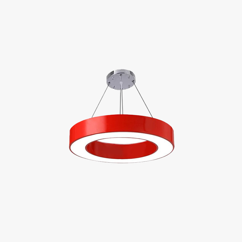 Pendant Lamp Modern Ring Shape with Integrated LED and Adjustable Cable