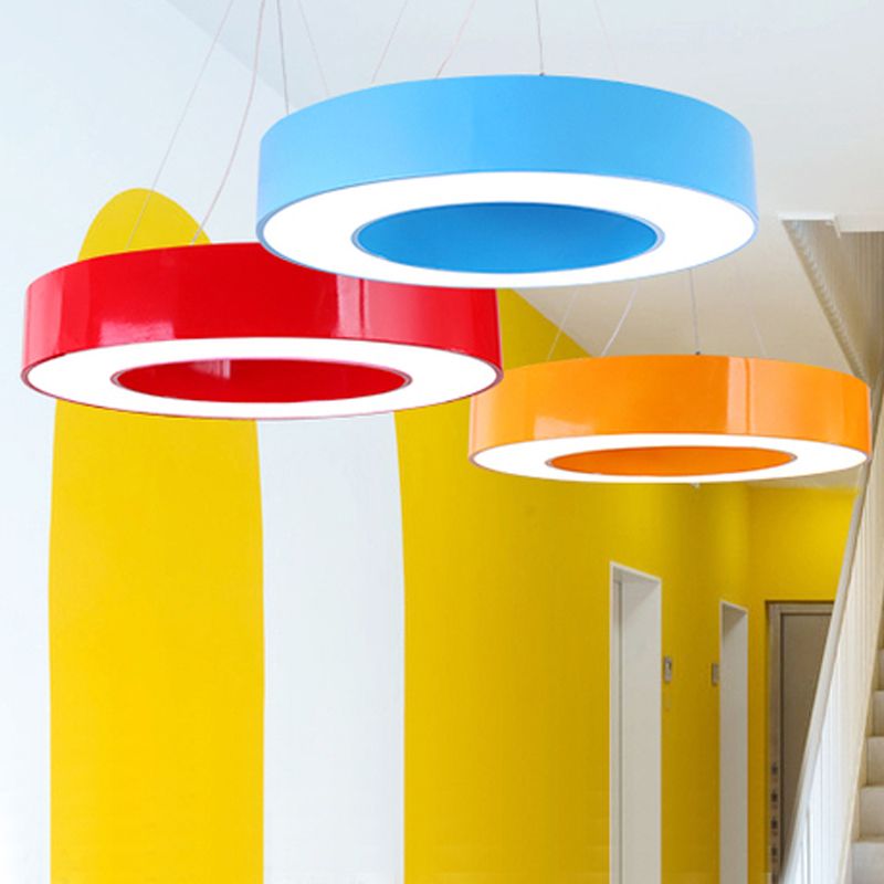 Pendant Lamp Modern Ring Shape with Integrated LED and Adjustable Cable