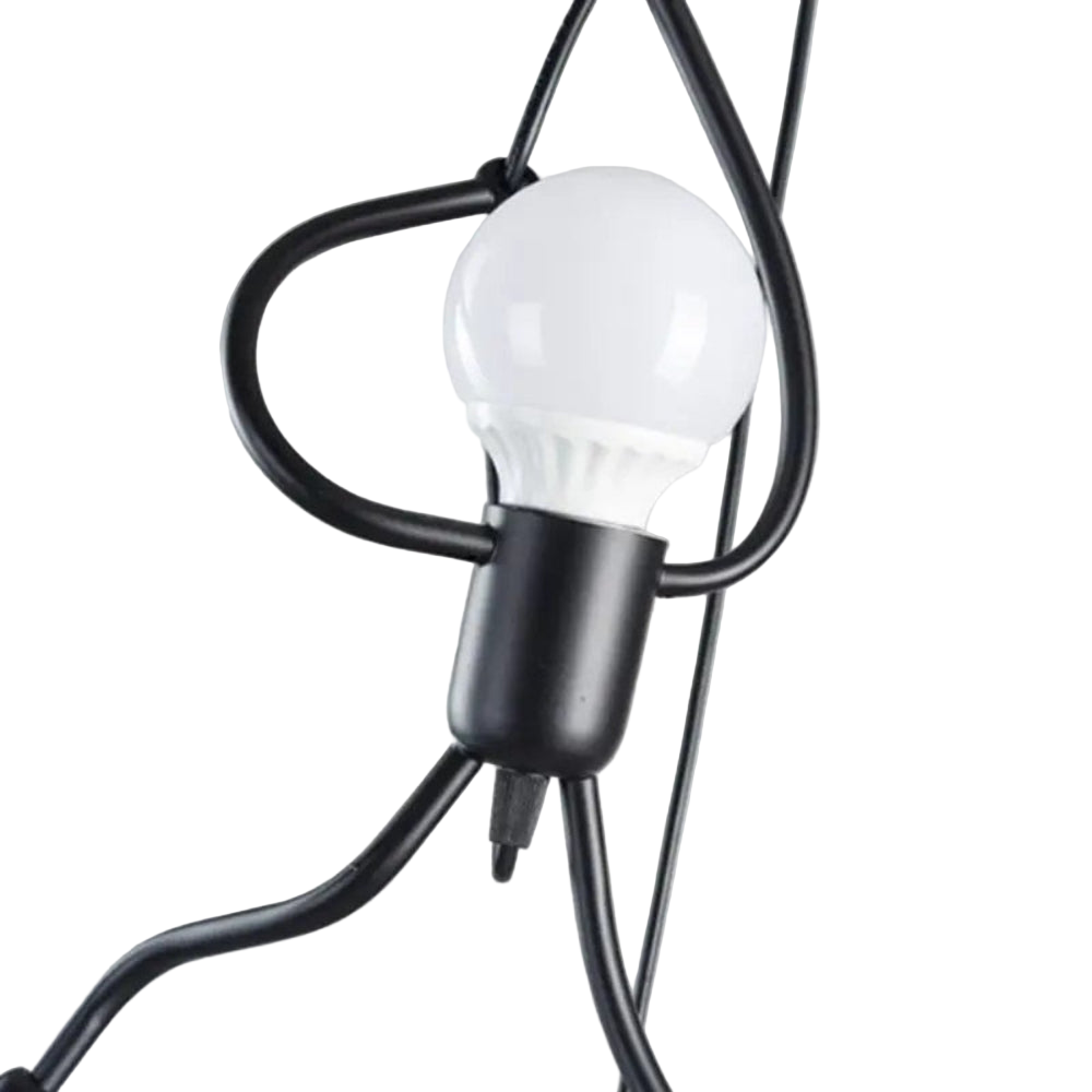 Pendant Lamp Modern with Little Person Figure, Single or Triple Light