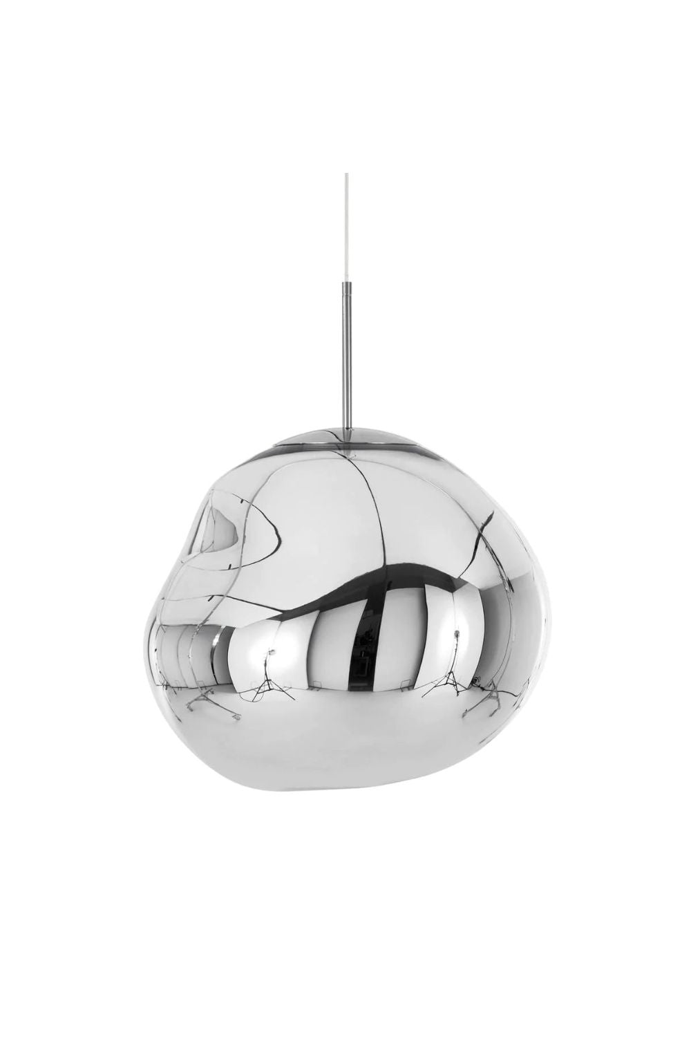 Pendant Lamp Modern with Sculptural Irregular Glass Shades Multi-Head Cluster