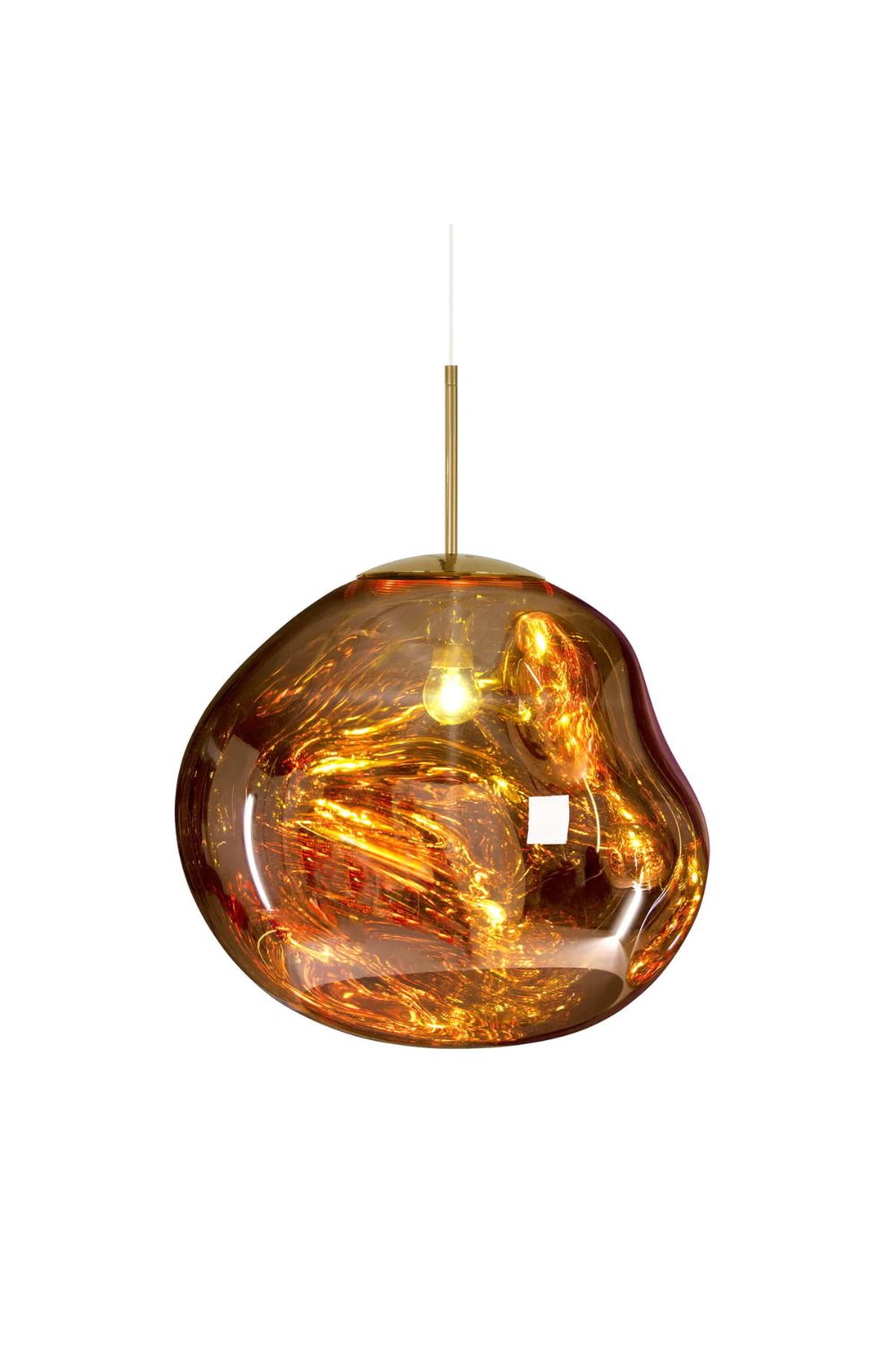 Pendant Lamp Modern with Sculptural Irregular Glass Shades Multi-Head Cluster