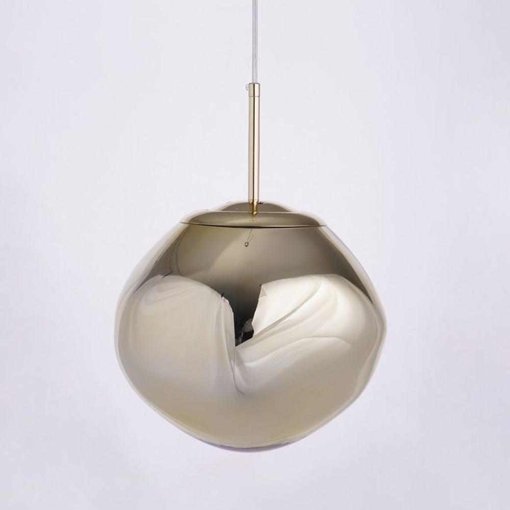 Pendant Lamp Modern with Sculptural Irregular Glass Shades Multi-Head Cluster