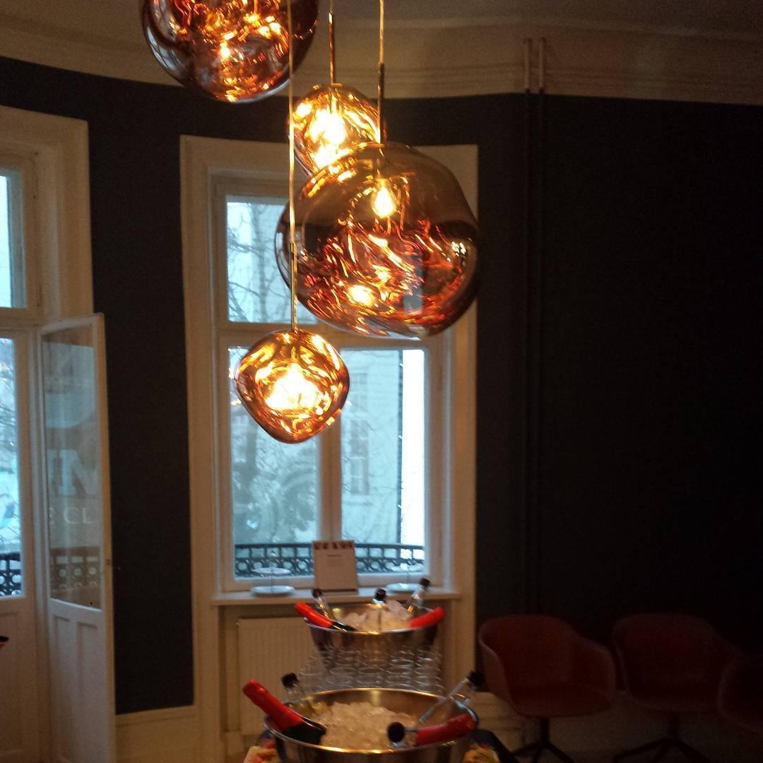 Pendant Lamp Modern with Sculptural Irregular Glass Shades Multi-Head Cluster