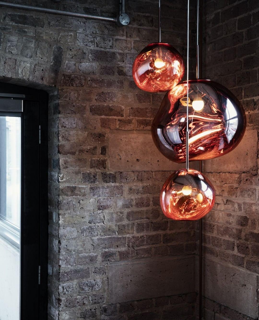 Pendant Lamp Modern with Sculptural Irregular Glass Shades Multi-Head Cluster