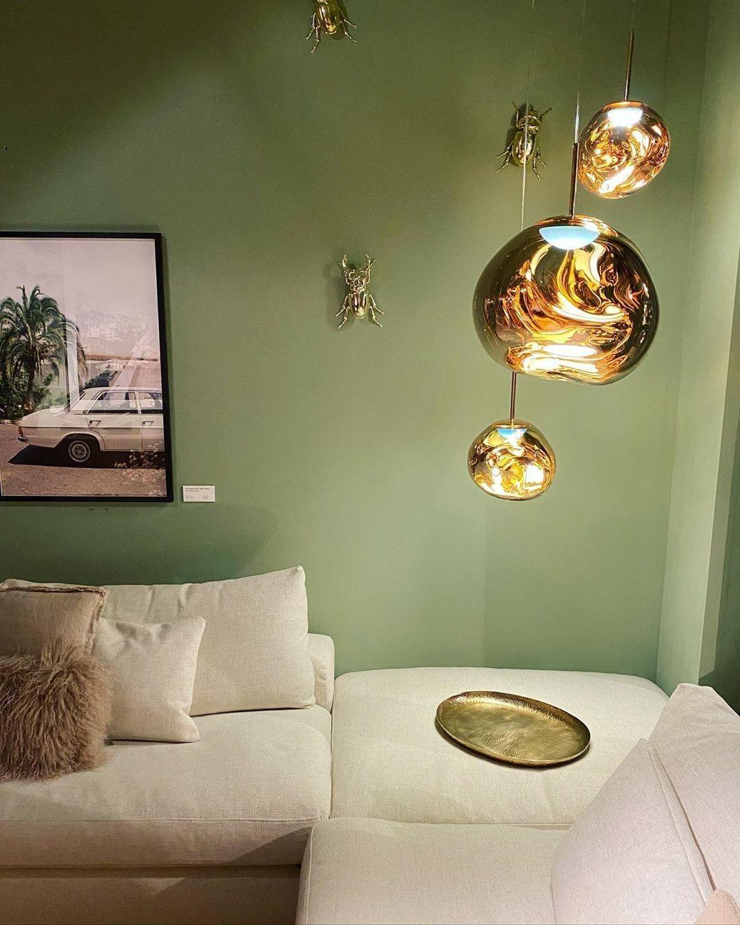 Pendant Lamp Modern with Sculptural Irregular Glass Shades Multi-Head Cluster