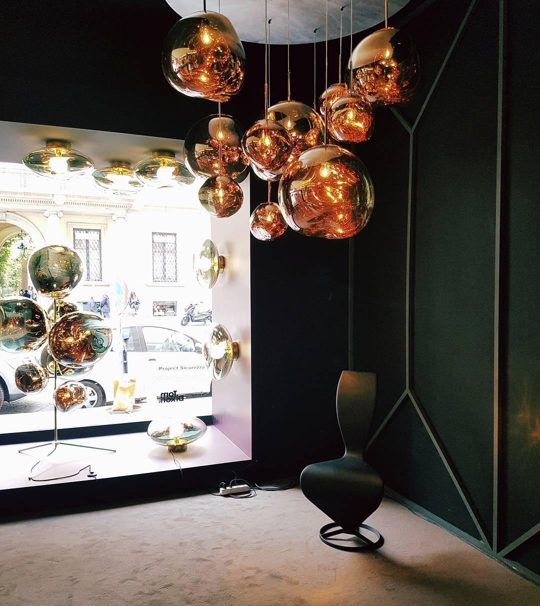 Pendant Lamp Modern with Sculptural Irregular Glass Shades Multi-Head Cluster