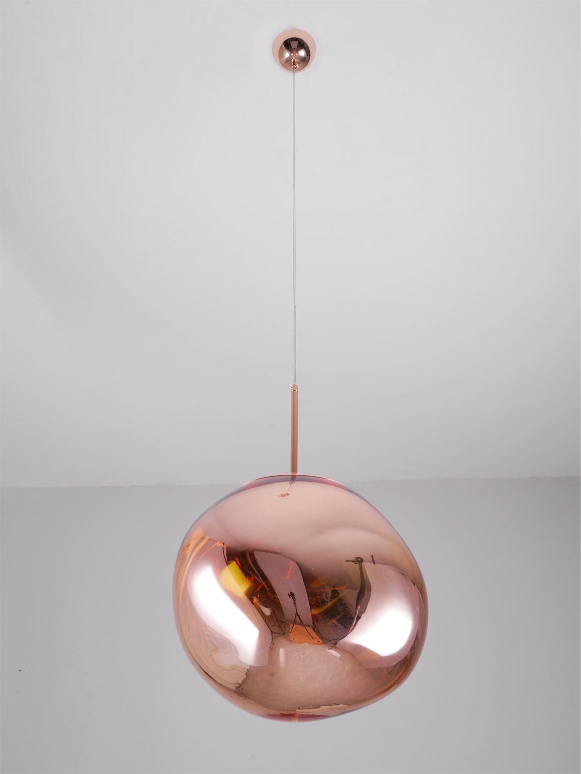 Pendant Lamp Modern with Sculptural Irregular Glass Shades Multi-Head Cluster