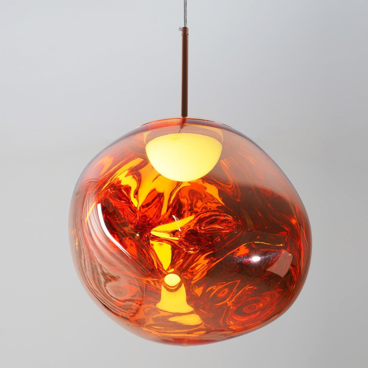 Pendant Lamp Modern with Sculptural Irregular Glass Shades Multi-Head Cluster