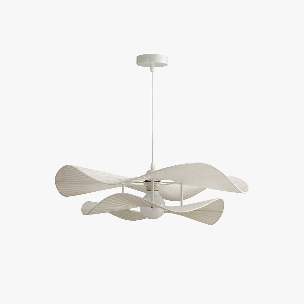 Pendant Lamp Modern with Wave Fabric Shade and Adjustable Cable