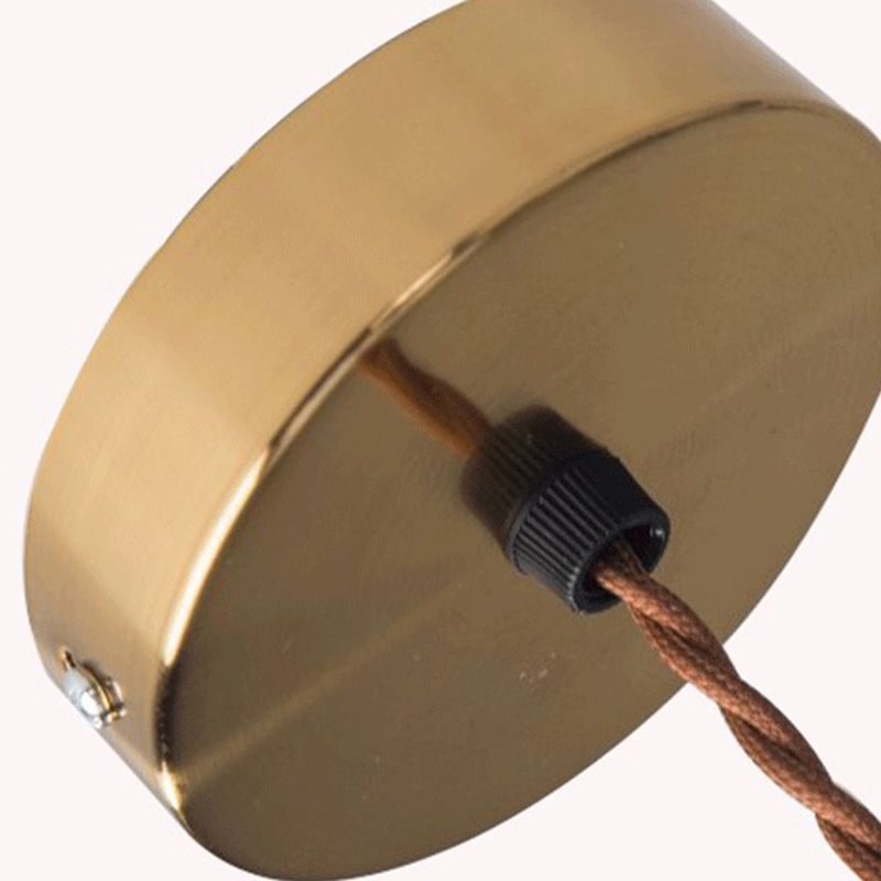Pendant Lamp Vintage Industrial with Aged Patina Finish and Brass Socket