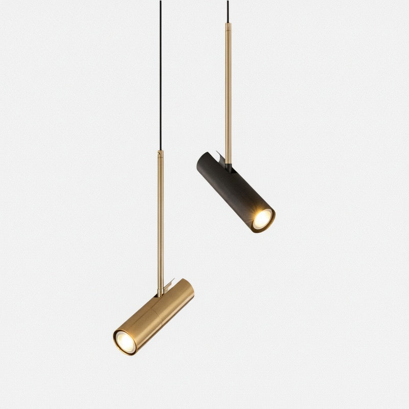 Pendant Spotlight Modern with Adjustable Cylinder Head and Tilting Arm