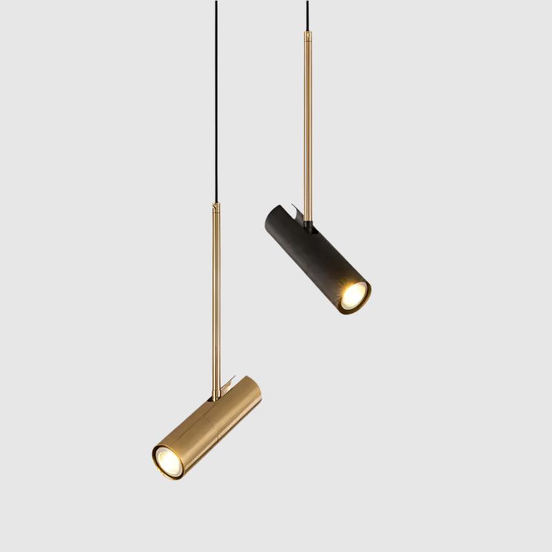 Pendant Spotlight Modern with Adjustable Cylinder Head and Tilting Arm