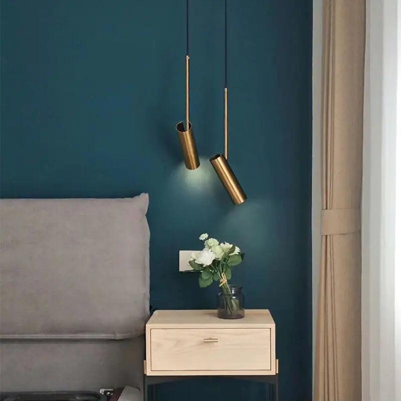 Pendant Spotlight Modern with Adjustable Cylinder Head and Tilting Arm