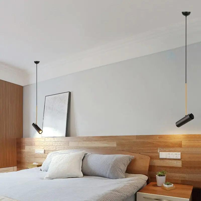 Pendant Spotlight Modern with Adjustable Cylinder Head and Tilting Arm