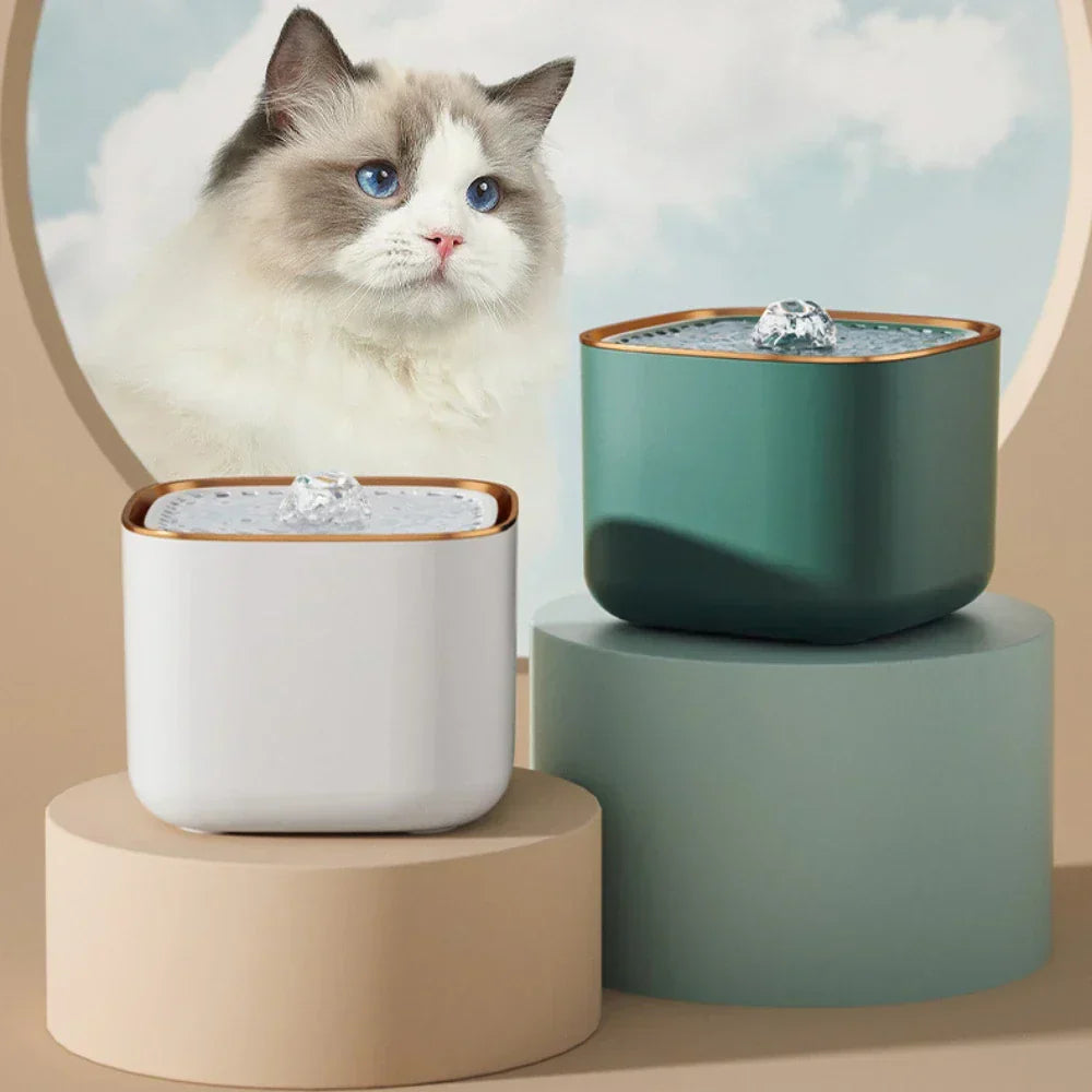 Pet Water Fountain with Filter and Quiet Pump for Cats and Dogs