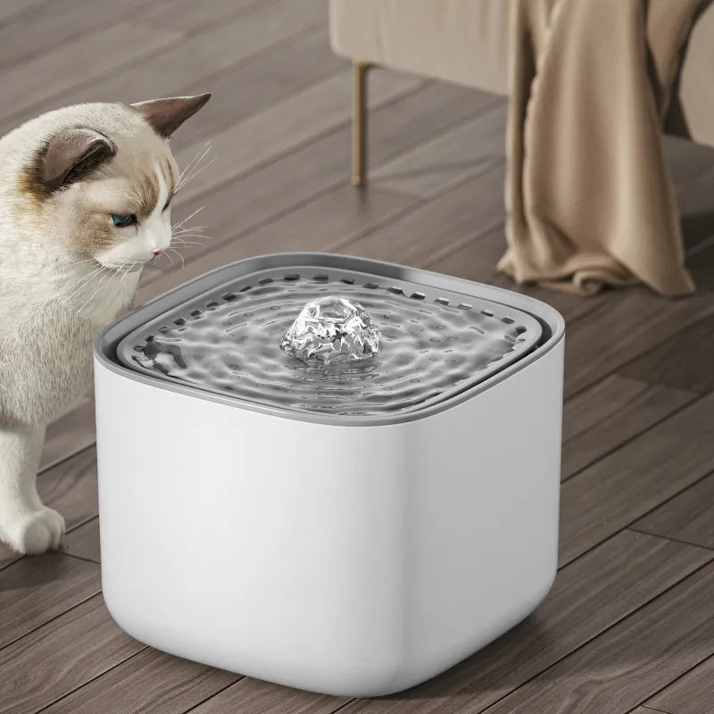 Pet Water Fountain with Filter and Quiet Pump for Cats and Dogs