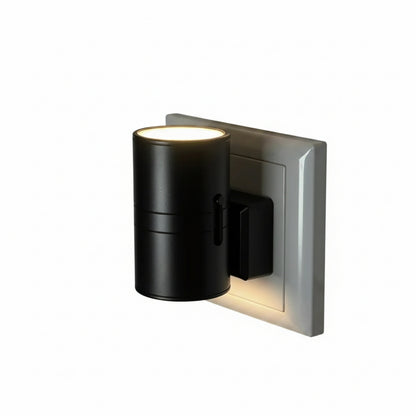 Plug-In Wall Lamp Modern with Dimmable Light and Built-In Light Sensor