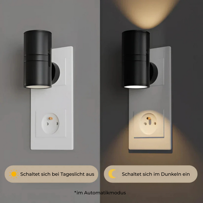Plug-In Wall Lamp Modern with Dimmable Light and Built-In Light Sensor
