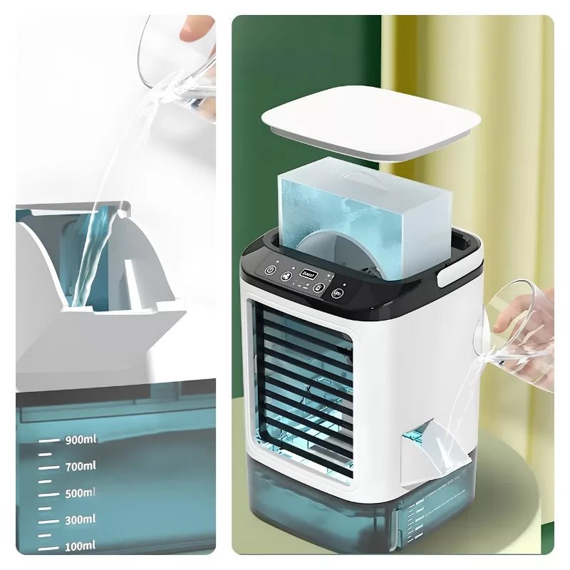 Portable Air Cooler with Humidifier and LED Night Light