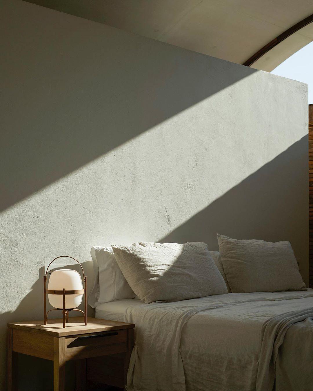 Portable Lantern Table Lamp Scandinavian with Wood Frame and Globe Shade